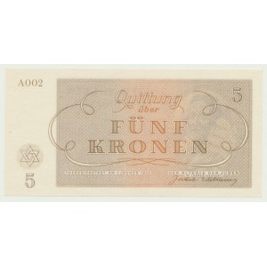 Getto Teresin w Czechach, 5 koron 1943, A002