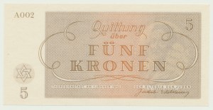 Getto Teresin w Czechach, 5 koron 1943, A002