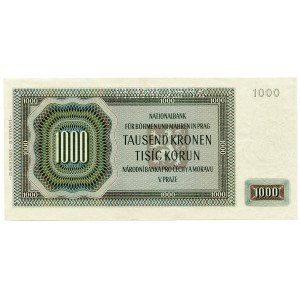 Bohemia and Moravia, 1000 crowns 1942, SPECIMEN