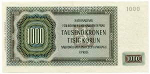 Böhmen und Mähren, 1000 Kronen 1942, SPECIMEN