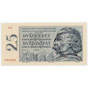 Tschechoslowakei, 25 Kronen 1958