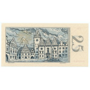 Cecoslovacchia, 25 corone 1958