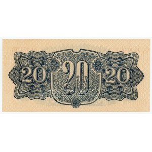 Tchécoslovaquie, 20 couronnes 1944, MODÈLE