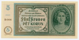 Protektorat Czech i Moraw, 5 Koron (1940)