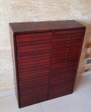 LARGE cabinet 100x77x25cm, 50 drawers, for 400 NGC/PCGS slabs, or up to 3,000 ungraded coins