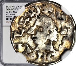 Ladislaus I Herman 1081-1102, Cracow denarius, first issue, UNTITLED