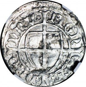 RR-, Deutscher Orden, Michal Küchmeister von Sternberg 1414-1422, Schelagus, Jerusalemkreuz, geprägt