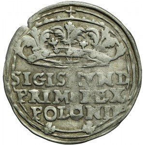 Zygmunt I Stary, Grosz 1545, Kraków, rzadki typ korony, Romańczyk R*