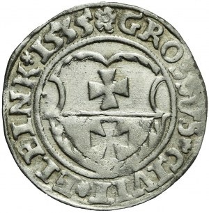 Žigmund I. Starý, Grosz 1535, Elbląg, PR