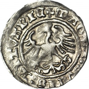 RR-, Sigismond Ier l'Ancien, demi-penny 1511/0, timbre à date, Vilnius