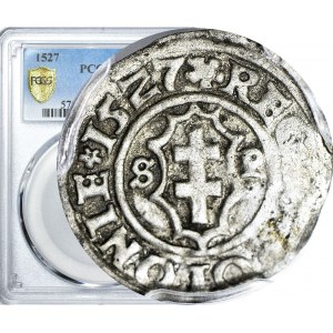 R-, Zygmunt I Stary, Ternar koronny 1527, Kraków, R2