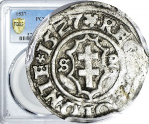 R-, Sigismund I. der Alte, Ternar der Krone 1527, Krakau, R2