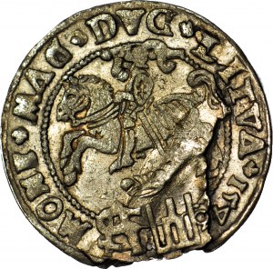 RRR-, Žigmund II Augustus, groš 1546, Vilnius, dátum v rube, chyba VAG! (namiesto AVG), jediný známy!