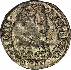 R-, Sigismund II. Augustus, polnischer Fußpfennig 1568, Tykocin, gemünzt