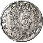 Stefan Batory, Trojak 1583, Wilno, pod popiersiem Leliwa, piękny
