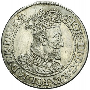 Zygmunt III Waza, Ort 1619 SB, Gdańsk, przebitka z 1618, rzadki
