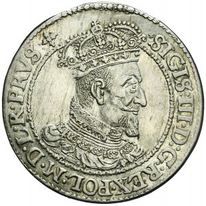 Sigismond III Vasa, Ort 1619 SB, Dantzig, percé 1618, rare
