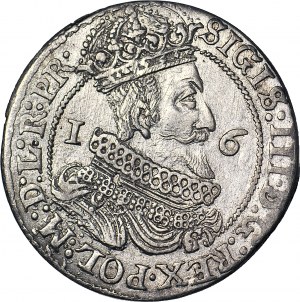 Žigmund III Vaza, Ort 1624/3, Gdansk, L.RP.R, razené