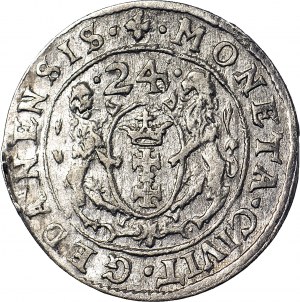 Sigismund III. Vasa, Ort 1624/3, Danzig, L.RP.R, gestempelt