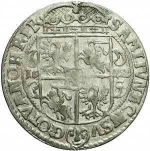 Sigismund III Vasa, Ort Bydgoszcz 1622, open Sas coat of arms, very rare