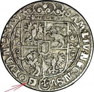 RRR-, Zygmunt III Waza, Ort Bydgoszcz 1622, błąd NOT poprawiony na GOT, bardzo rzadki