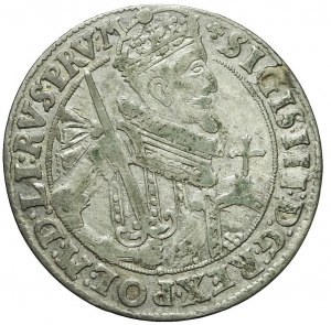 Zygmunt III Waza, Ort 1623, Bydgoszcz, bardzo rzadki, ozdobniki przy tarczy