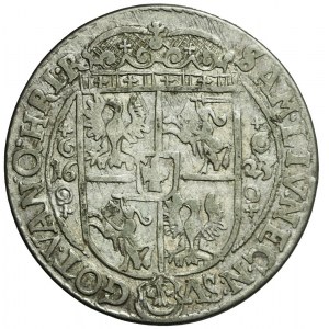 Zygmunt III Waza, Ort 1623, Bydgoszcz, bardzo rzadki, ozdobniki przy tarczy