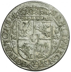 Sigismund III Vasa, Ort 1623, Bydgoszcz, very rare, ornaments at the shield