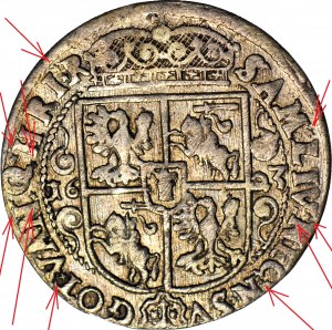 RR-, Sigismondo III Vasa, Ort 1623, Bydgoszcz, STELLE COME SEGNI DI INTERPUNZIONE