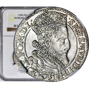 R-, Zygmunt III Waza, Szóstak 1596, Malbork, duża głowa
