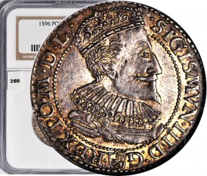 Sigismund III. Vasa, Sixpence 1596, Malbork, geprägt