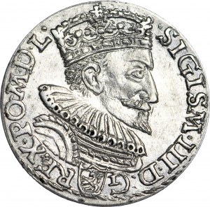 Sigismond III Vasa, Trojak 1593, Malbork, frappé