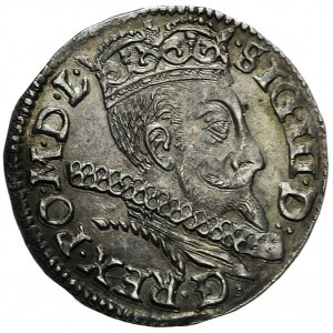Zygmunt III Waza, Trojak 1597, Bydgoszcz, napis w dwóch wierszach