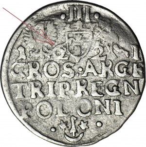 RRR-, Zikmund III Vasa, Trojak 1621, Krakov, datovaný punc 1221/1621, neuvedeno