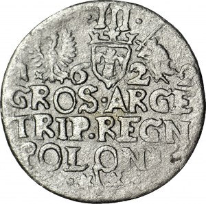 RR-, Sigismund III Vasa, Trojak 1622, Cracow, triple orifice, unlisted