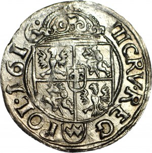 RRR-, Sigismond III, Trois sous 1616 Wadwicz, Cracovie, double écu avec dénomination