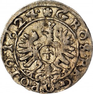 RRR-, Sigismond III Vasa, Penny 1624, Bydgoszcz, SEX percé sur REX, non listé
