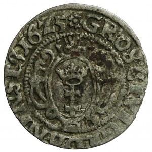 Sigismund III Vasa, Grosz 1625, Gdansk, letter Z in date, undescribed