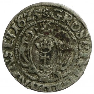Sigismund III. Vasa, Grosz 1625, Danzig, Buchstabe Z im Datum, nicht beschriftet