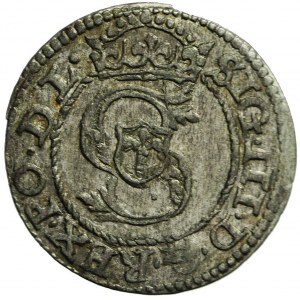 Zygmunt III Waza, Szeląg 1589 Ryga, ładny