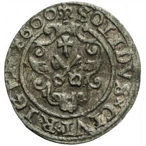 Zygmunt III Waza, Szeląg 1600, Ryga, data +600