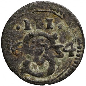 RR-, Sigismund III Vasa, Ternar 1624, Łobżenica, umgekehrtes Z im Datum