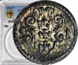 R-, Sigismund III Vasa, Denar 1591, Danzig, seltener Jahrgang