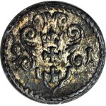 R-, Zygmunt III Waza, Denar 1591, Gdańsk, rzadki rocznik