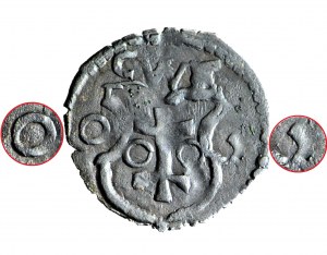 RRR-, Sigismondo III Vasa, Denario 1601, data abbreviata Wschowa, UNICO