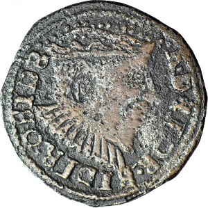 RR-, Sigismondo III Vasa, falso del periodo trojak, peso elevato - 3,72gr.
