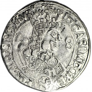RR-, Jan II Kazimierz, Ort 1656, Lwów, R5, stemple Mathiasa Niemca/Józefa Żyda