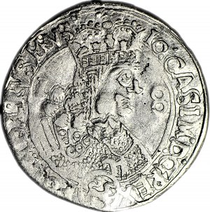 RR-, Jan II Kazimierz, Ort 1656, Lwów, R5, stemple Mathiasa Niemca/Józefa Żyda