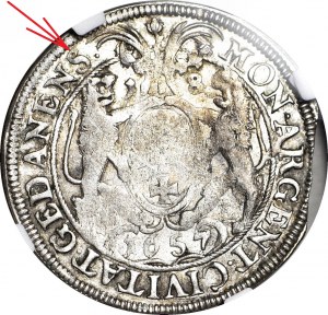 RR-, Jan Kazimierz, Ort 1657 Gdansk, ritratto tipo 5, Shatalin R5