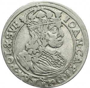 RR-, Jan Kazimierz, Szóstak 1660 GBA, Lwów, bardzo rzadki